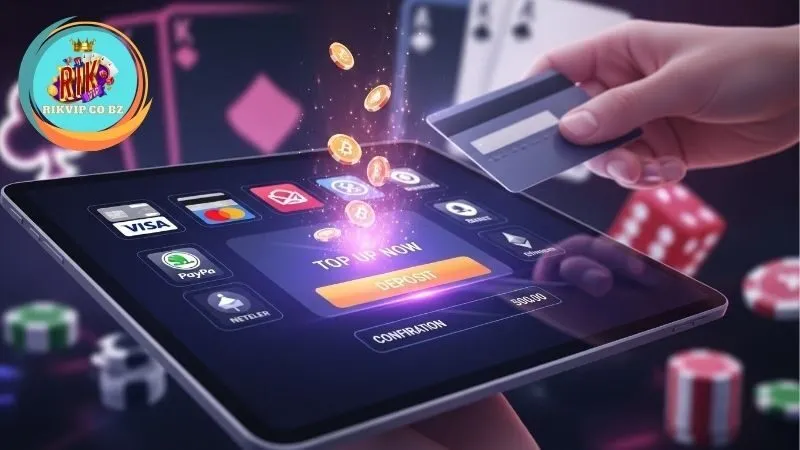 Các phương thức nạp tiền Rikvip được hỗ trợ
